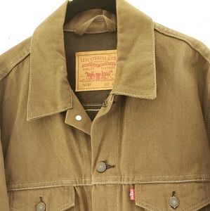 Levi's Rigid Trucker Denim Jacket~Olive Green😎